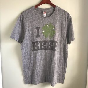 Junk Food / I 🍀 Beer 4 Leaf Clover Graphic Tee